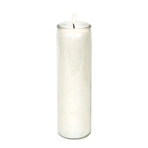 Bougie Stéarine Verre Blanche - Le coeur des sagesses