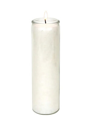 Bougie Stéarine Verre Blanche - Le coeur des sagesses