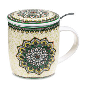 Tasse Mandala Vert - Le coeur des sagesses