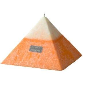 Bougie Pyramide Orange - Le coeur des sagesses