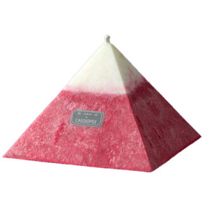 Bougie Pyramide Rouge Artisanale