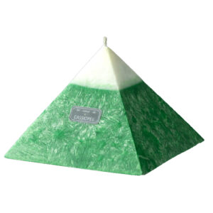 Bougie Pyramide Verte - Le coeur des sagesses