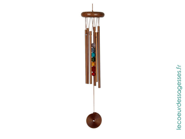 Carillon 7 Chakra Bronze Le coeur des sagesses