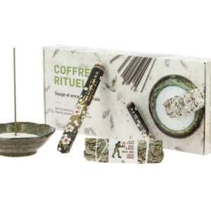 Coffret Rituels Sauge Blanche et Encens Japonais Tokusen Sakura