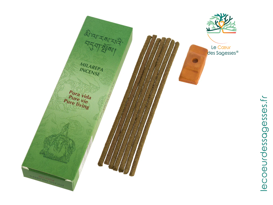 Encens Milarepa Pura Vida – encens sacré pour harmonie et paix intérieure