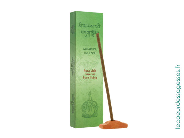 Encens Milarepa Pura Vida – encens sacré pour harmonie et paix intérieure