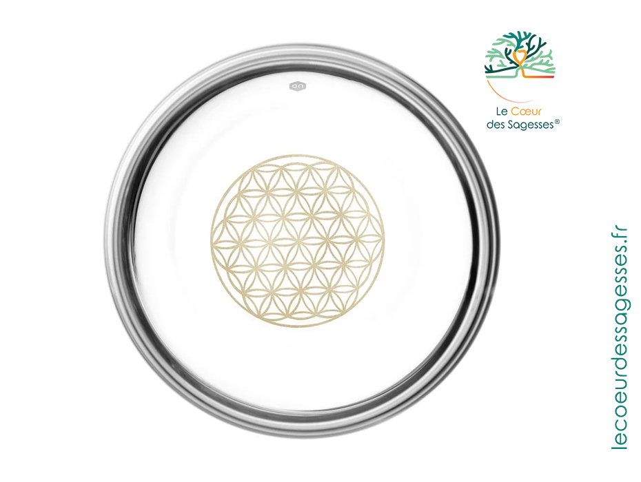 Verre Mythos Fleur de Vie 250 ml – cristal et énergie harmonisée