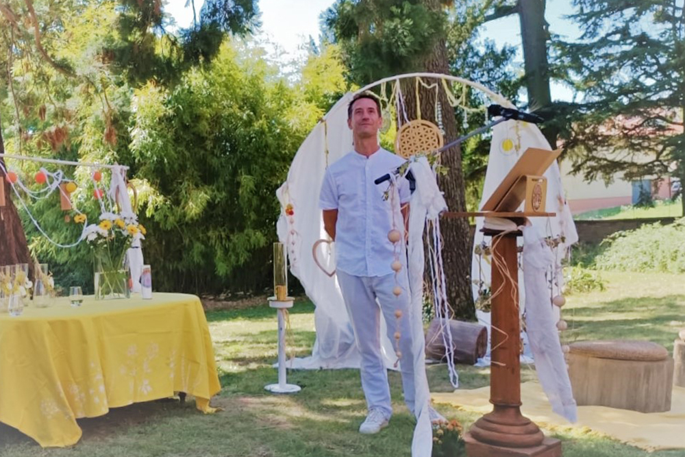 Cérémonie mariage spirituel Guillaume Rey